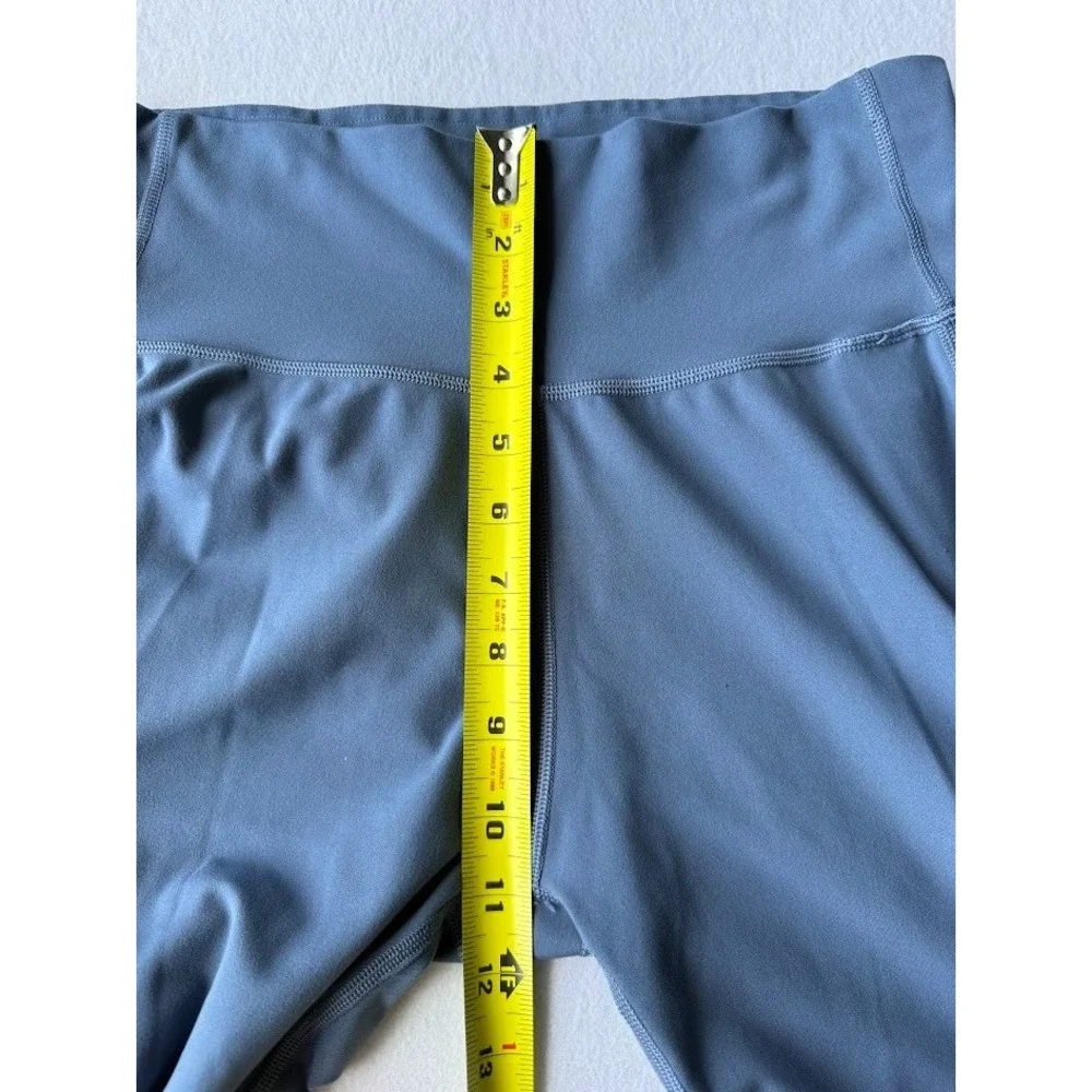 Adidas Climalite Leggings Women Large Blue Athletic High‎ Rise Stretch Training
